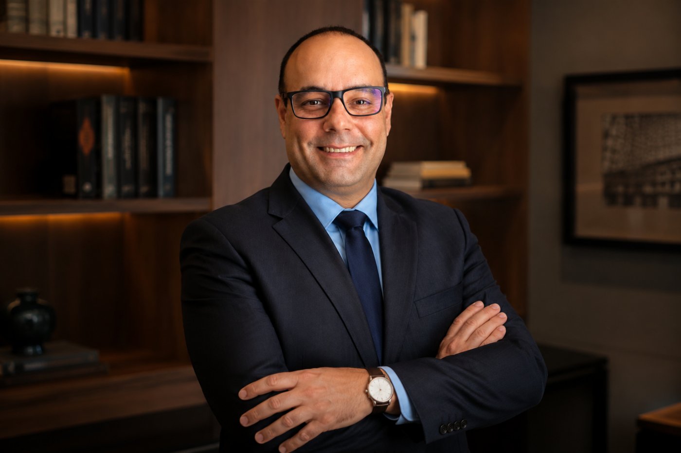 Dr. Dany Fransois Eiras da Silva em seu escritório